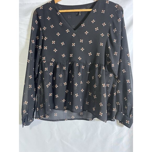 Maje Leona Blouse Semi Sheer Blouse Boho Top Women’s Size Fr 1-US/Small    R4 - Picture 3 of 4